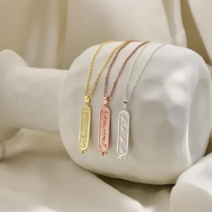 18k Gold Egypt Cartouche Necklace